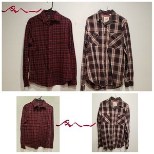 A bundle of shirts for men.